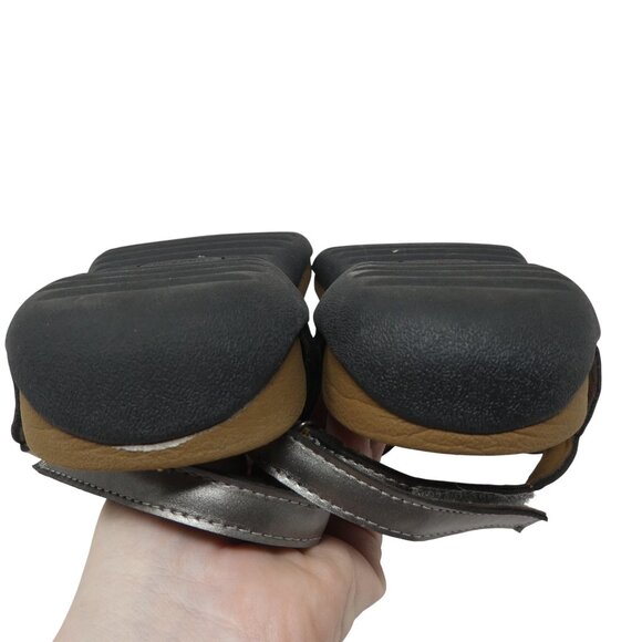 Rockport Ramona Pewter Silver T-Strap Thong Sandals Womens 8.5 - Picture 11 of 13